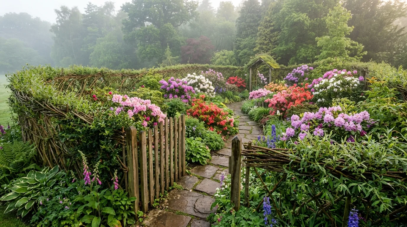 Green Enclosed Garden Edge